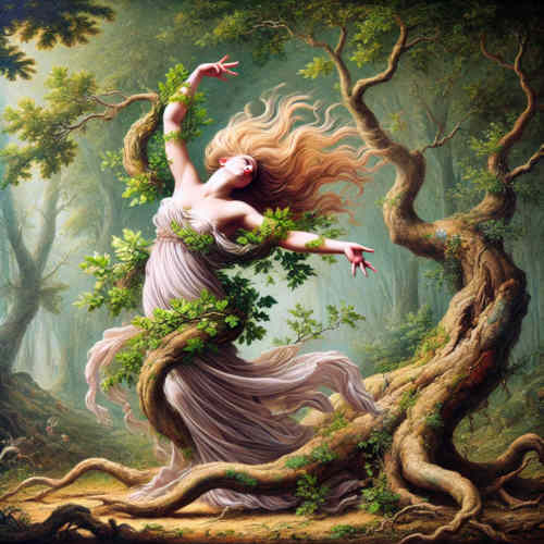 Darstellung der Nymphe Daphne